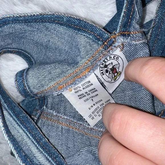 Vintage Mickey & Co Denim Overalls Vintage Size 7 Mickey Motor Co - Picture 7 of 7